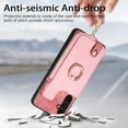 thumbnail image 2 of Nalacover Case for Samsung Galaxy A13 5G Wallet Case with Card Holder & Zipper Pocket, 360° Rotation Ring Kickstand Premium PU Leather Cover, Shockproof Magnetic Button Flip Stand Phone Case,Pink, 2 of 9