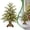Blackish Green1, variant on Small Space Christmas Decor Lighted Tabletop Tree with Warm White LED Cascading Branches & Antique Bronze Pedestal, Vintage Christmas Decor Alternative to Pre-Lit Folding Metal Stand for Entryway