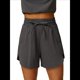 thumbnail image 1 of Pantalones Cortos Deportivos con Cordón para Mujer, de Cintura Alta, para Hacer Ejercicio en Verano, con Bolsillos. Gris Oscuro L, 1 of 7