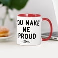 thumbnail image 3 of CafePress - You Make Me Proud Mug - 11 oz Ceramic Mug - Novelty Coffee Tea Cup, 3 of 4