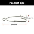 thumbnail image 5 of Necvior Tackle Baits Clip Branch Hanger Snap Stainless Fishing Line Clips Fishing Connectors Tackle Long Line Snap Clip, 5 of 12