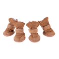 thumbnail image 2 of Botas de nieve gruesas para cachorros de mascotas, zapatos cálidos de felpa para perros, accesorios para perros (café) (S) Likrtyny 1ew7hy7yy2mq2jw4D07, 2 of 6