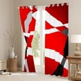 thumbnail image 3 of Geometric Blackout Curtains Red Black White Grey Bold Stripe Abstract Curtains & Drapes,Striped Lines Window Curtains Stripes Geometry Window Treatments 38"Wx45"L, 3 of 5