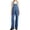 Blue, variant on Casual Women's Vintage Denim Overalls with Stretch Fabric and Adjustable Straps