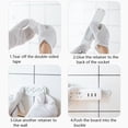 thumbnail image 4 of Support de Prise de Courant Sans Trace Support de Prise de Courant Mural en Plastique Support de Multiprise, 15 Pcs, 4 of 9