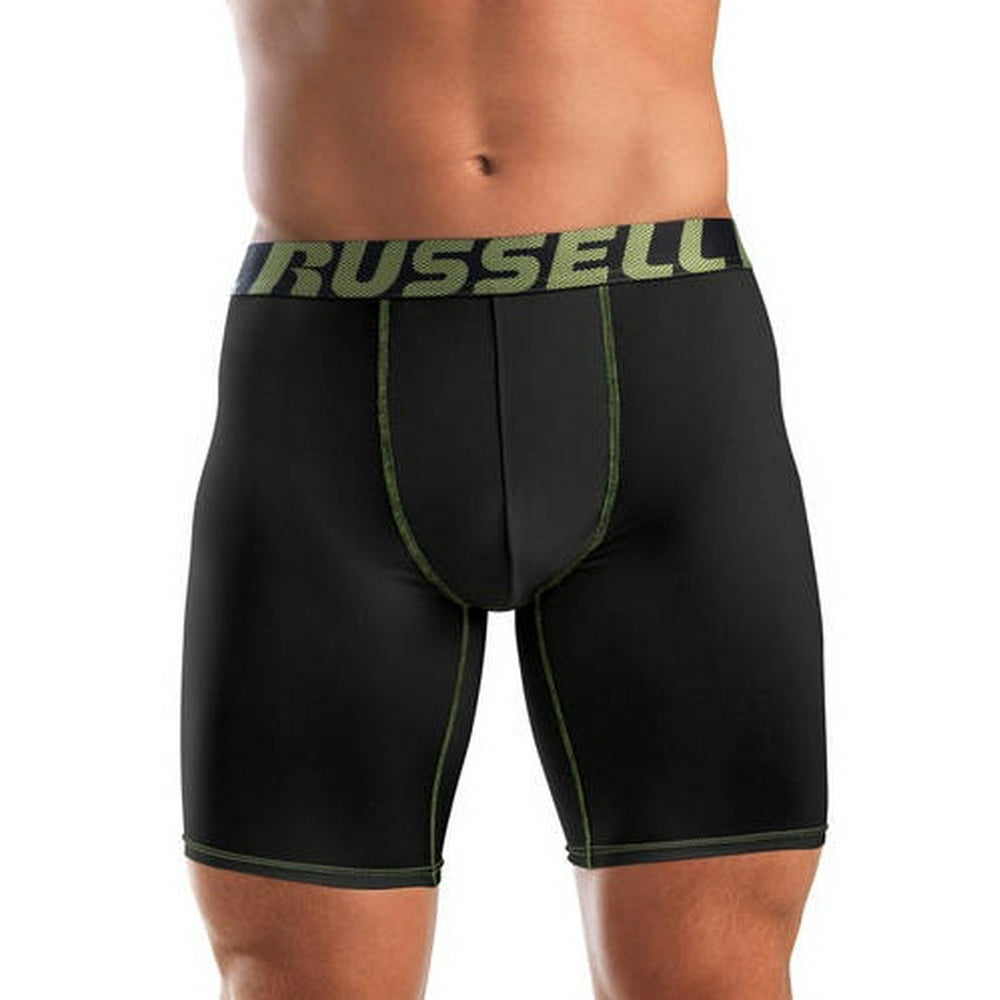 Russell - Men's Sport Performance Long Leg Boxer Brief - Walmart.com ...