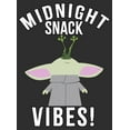 thumbnail image 2 of Men's Star Wars: The Mandalorian Grogu Midnight Snack Vibes Graphic Tee Charcoal Medium, 2 of 5