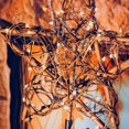 thumbnail image 4 of Adorno para árbol de estrellas de Navidad con 30 luces LED de cobre blanco cálido, adornos navideños naturales de ratán vintage para árbol de Navidad, mesa, chimenea Ormromra WMZL-2226, 4 of 9