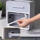thumbnail image 3 of Bathroom Tissue Roll Box Toilet Paper Roll Box Waterproof Wall Mount Toilet Tissue Holder No Punch Bathroom Tissue Roll Box Double Layer Grey ANGGREK Otros, 3 of 5