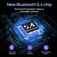 thumbnail image 2 of VEATOOL Bluetooth Headphones 65H Playback LED Power Display Earphones with Wireless Charging Case IPX7 Waterproof, 2 of 8