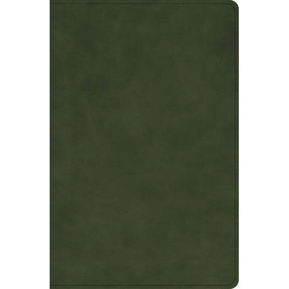 Holman Handcrafted Collection CSB Single-Column Compact Bible, Holman Handcrafted Collection, Zipper Closure, Marbled Olive Premium Calfskin, (Hardcover)