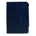 thumbnail image 6 of SaniMore for iPad Mini 12345 7.9"  Wallet Case with Card Slots & Pen Holder [Auto Sleep] PU Leather Magnetic Ciasp Kickstand Shockproof TPU Shell Full-body Protective Retro Cover, Blue, 6 of 10