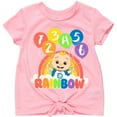 thumbnail image 5 of CoComelon JJ Infant Baby Girls T-Shirt and French Terry Shorts Outfit Set Infant to Toddler, 5 of 5