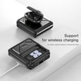 thumbnail image 6 of SaniMore for Samsung Galaxy Z Flip 3 6.7" Folding Case, Rugged PC & TPU Bumpers Case with Wireless Charging Military Grade Shockproof Protective Case for Samsung Z Flip 3 Women Men, Black, 6 of 9