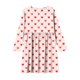 thumbnail image 4 of Vestido de manga larga con cuello redondo para niñas, vestido elástico de manga larga, corte A, estilo patinador con volantes, vestido de recital escolar, vestido de manga larga con cuello redondo par, 4 of 6