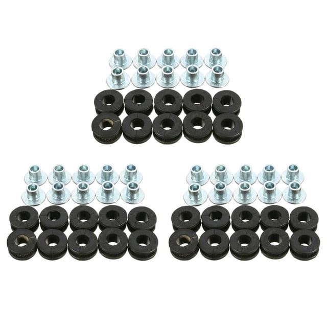 30 Piezas de Accesorios de Arandes de Goma Sunnimix para Motocicleta Ojal de goma