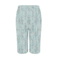 thumbnail image 4 of Shorts for Women Summer Elastic High Waisted Stylish Printed Loose Capri Pants Trendy Casual Shorts S-2XL, 4 of 5