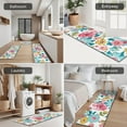 thumbnail image 5 of Pioneer Flower Floral Print Pattern Kitchen Rugs Sets Of 3,Kitchen Runner Rugs Non Skid Washable,Decorative Kitchen Floor Mats for Kitchen,Sink,Laundry,17"x30"+ 17"x47" + 17"x59", 5 of 6