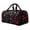 Hippie Floral, variant on Large Quilted Duffle Bag Hippie Floral Portable Gym Weekender Bag Zipper Workout Grocery Pouch for Business Trip
