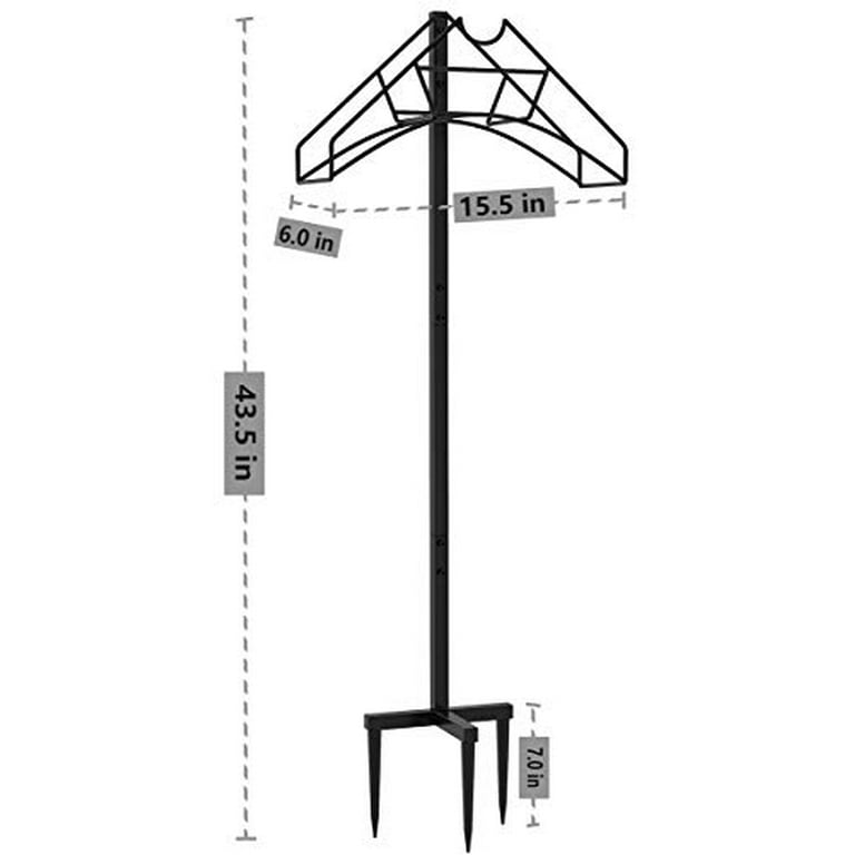 Garden Hose Holder, Water Hose Stand Freestanding Metal Hose Hanger,  Detachable Heavy Duty Hose Storage Stand for Outdoor (Lovebirds) 