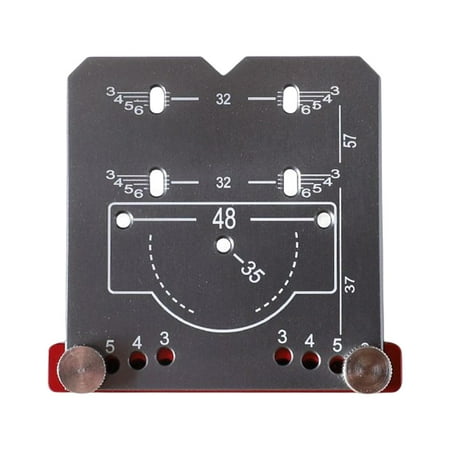 

Hinge Punch Positioning Ruler Crafting Household Accurate Aluminum Alloy 35mm Woodworking for Door Cabinet Drawer Hole Jig Guide