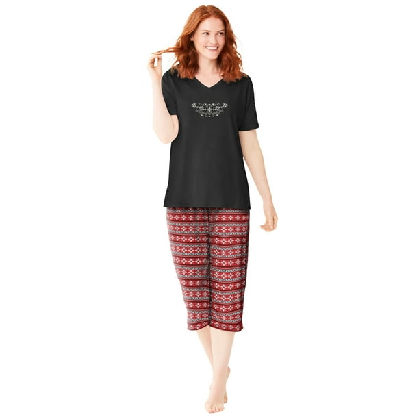 plus size capri pajama pants
