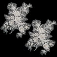 thumbnail image 1 of Polyester Acrylic Rhinestones Applique embroidery ABS Sequins Iron Base Flower Light Grey 340x260x6mm, 1 of 7