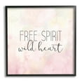 thumbnail image 2 of Stupell Industries Free Spirit Wild Heart Inspirational Pastel Watercolor Framed Wall Art, 17 x 17, Design by Kim Allen, 2 of 5