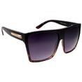 thumbnail image 4 of grinderPUNCH Large Retro Style Square Aviator Polycarbonate Flat Top Sunglasses, 4 of 5