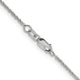 thumbnail image 4 of Auriga Fine Jewelry 14K White Gold 1.3mm Singapore Chain Necklace 18inch for Women, 4 of 5