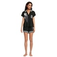 thumbnail image 2 of Disney Nightmare Before Christmas Women's Top and Shorts Pajama Set, 2-Piece, Sizes XS-3X, 2 of 5