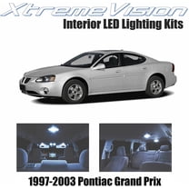 XtremeVision Interior LED for Pontiac Grand Prix 1997-2003 8 Pieces Cool White Interior LED Kit   Installation Tool