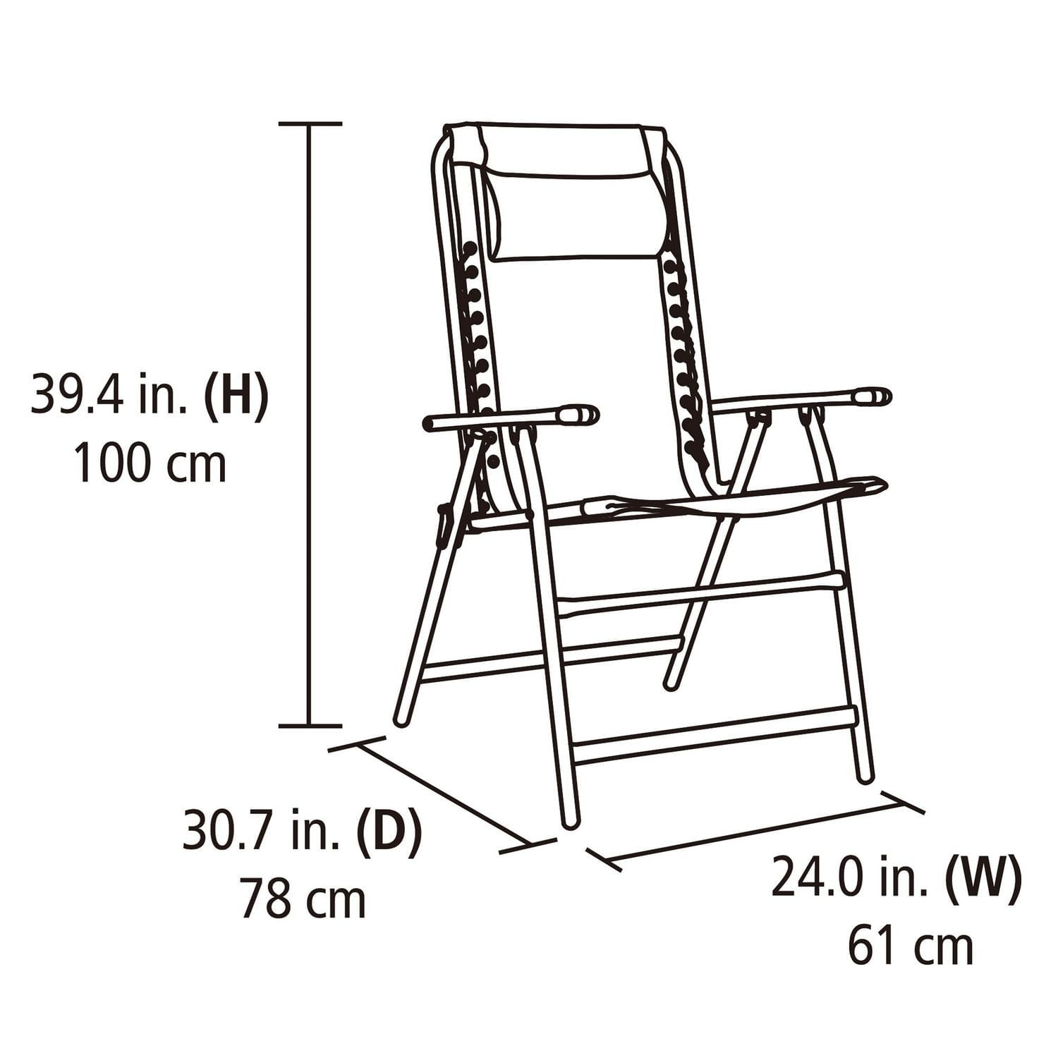 Mainstays Folding Bungee Chair