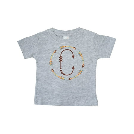 

Inktastic C Monogram Letter Tribal Wreath Gift Baby Boy or Baby Girl T-Shirt