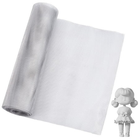 Aluminum Sheets Metal Mesh Plate Rectangle White 3000x300x0.25mm Hole: 3x4mm