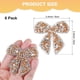 thumbnail image 3 of Uxcell 6-Pack Parches de Strass en Forma de Lazo de 6cm Champagne Apliques Adhesivos Brillantes para DIY/Ropa/Zapatos/Bolsa, 3 of 7