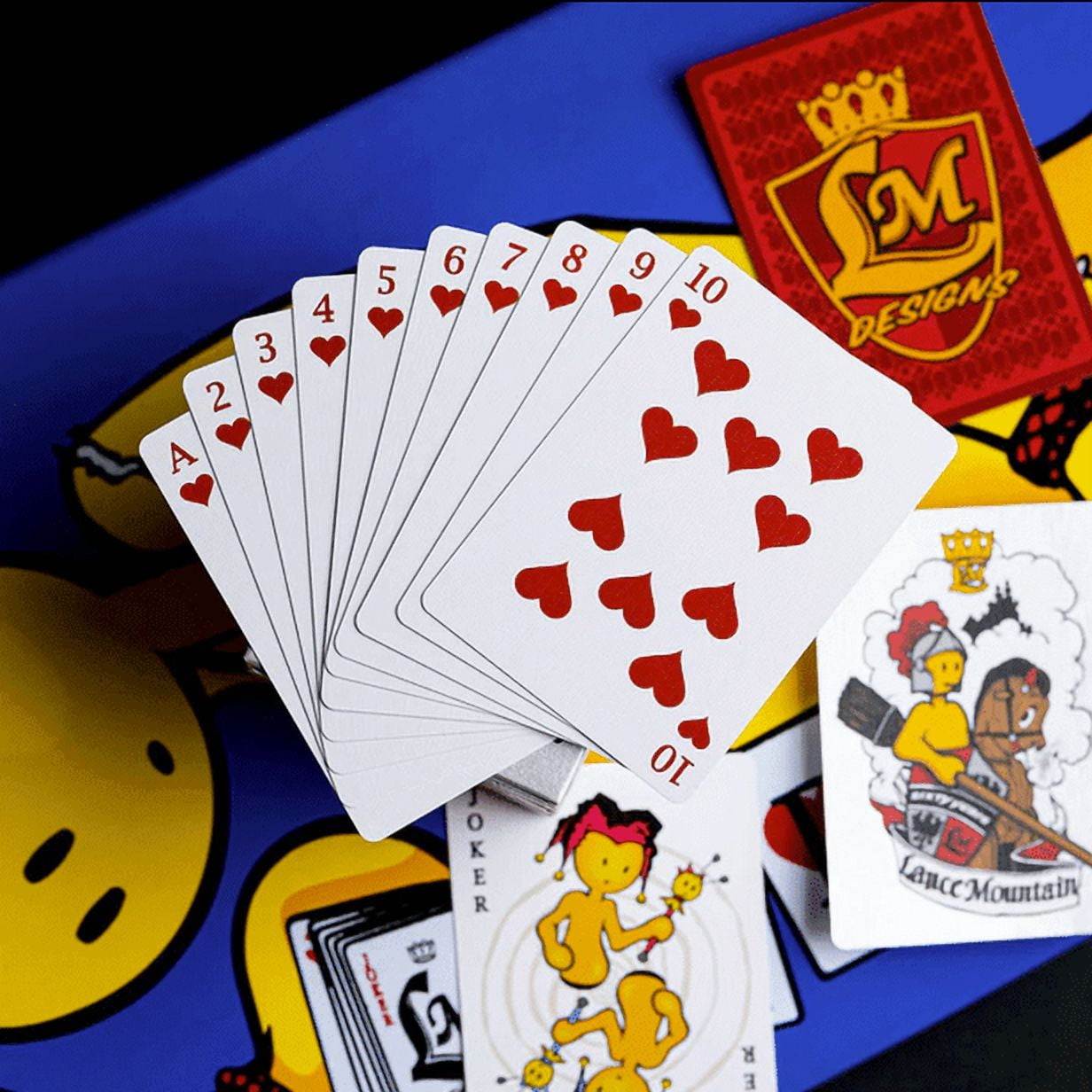 LANCE MOUNTAIN SILVER ANNIVERSARY DOUGHBOY PLAYING CARDS by Fulton