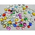 thumbnail image 6 of U8MO 200 Mixed Color Flatback Acrylic Sewing Rhinestone Assorted Shape Sew on beads, 6 of 6