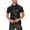 c01Black, variant on USNSM (S-5XL) Big and Tall Men Shiny Patent Leather Shirt Short Sleeve Summer Solid Color Lapel Top T-shirt Black L