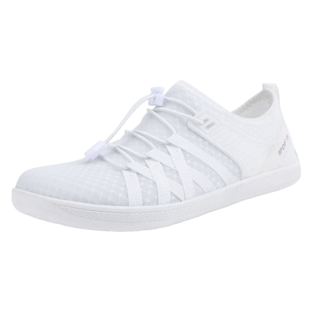 Wyzesi Red Sneakers Women Slipy on Women Sneakers Fashionable New Pattern Couple Simple Solid Color Flat Bottom Comfortable Mesh Breathable Elastic Belt Quick Drying Creek Tracing Pink Sneakers Kids