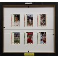 thumbnail image 4 of Trading Card Display Frame for 6 Cards- Black (White Trim) Mat and Black Frame, 4 of 4