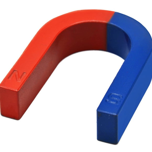 Physics Experiment Pole Teaching Red Blue Painted U Shaped Horseshoe Magnet