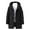Black, variant on Men's New Winter Plus Size Solid Color Padded Coat Work Jacket Outdoor Padded Jacket