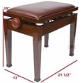 thumbnail image 3 of CPS Imports Banc de Piano Réglable avec Réglage Rapide en Noyer, 3 of 4