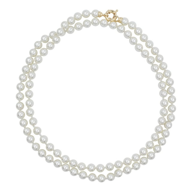 Collar Perla de Mallorca 8mm 150cm Arette Color Ivory