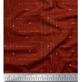 thumbnail image 1 of Soimoi Red Cotton Voile Fabric Heart & Arrow Tribal Print Fabric by the Yard 42 Inch Wide, 1 of 3