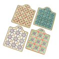 thumbnail image 1 of 4 posavasos con base de corcho Accesorios de alfombrilla Decoración Protección Reutilizable Nórdico Anti escaldado para bares Bebidas Color claro, 1 of 9