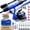 Blue, variant on DaddyGoFish Spinning Fishing Rod and Reel Combo Set with Tackle Box | Fishing Pole | Carbon Fiber Telescopic Fishing Rod Kit | Spinning Reel for Travel Saltwater Freshwater Fishing Gear Kit
