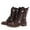 Brown, variant on asdoklhq Boots Under $15,Women's Ladies Casual Square Long Ankle Boots Slip On Shoes