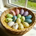 thumbnail image 4 of Cadancy Easter Decorations Artificial SpeckLED Egg Hanging Ornaments Set, Spring Home Decor for Tree Colorful Decorative Egg, Festive Holiday Party Decoration Props(D), 4 of 6